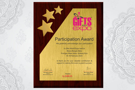 Participation Award – Gifts World Expo 2024, Kolkata