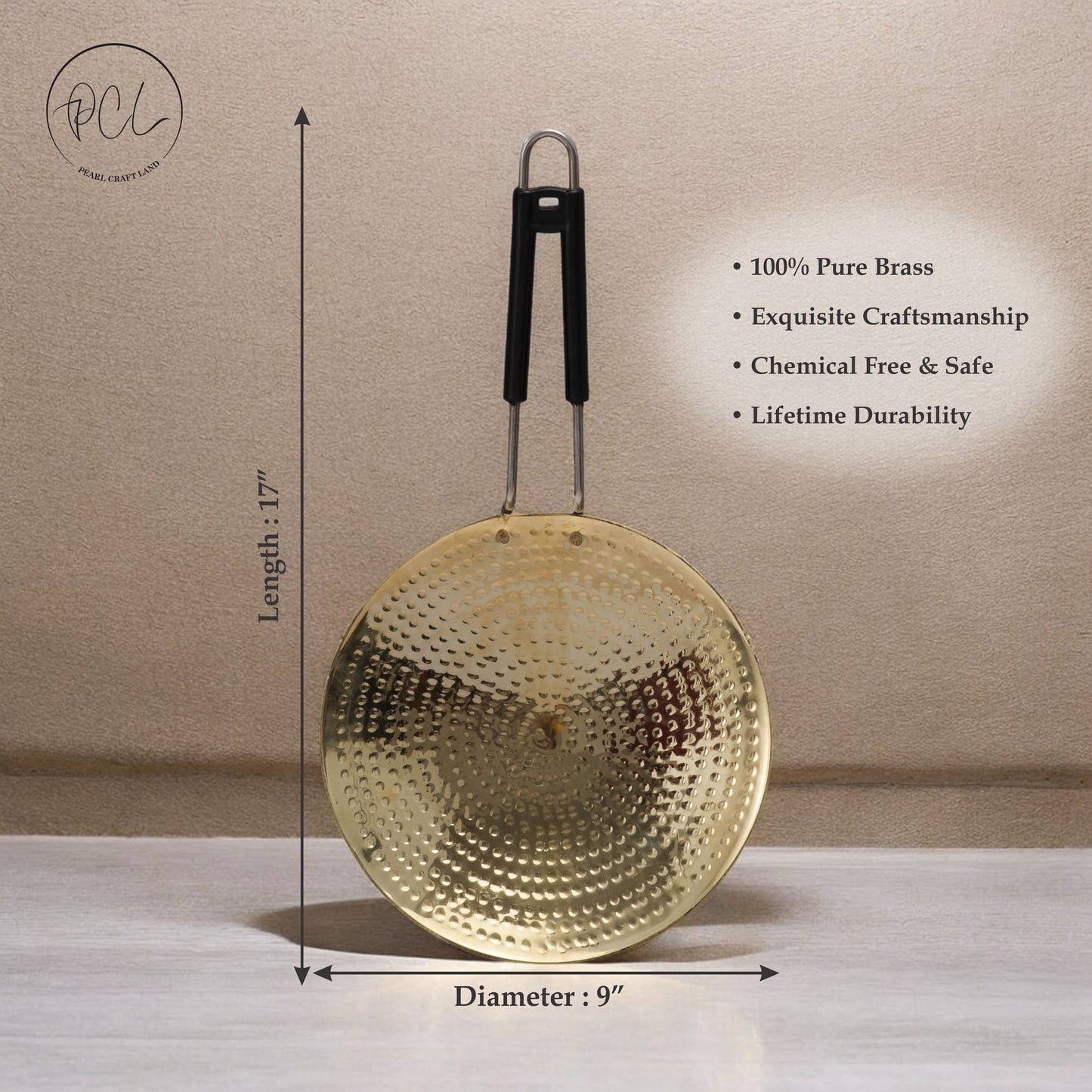9" High Quality Brass Rotti Tawa / Chapaati Tawa