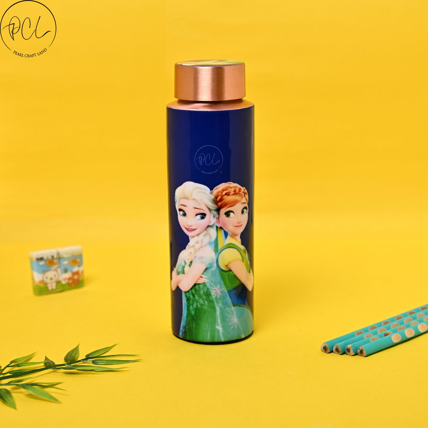 PCL Copper Kids Frozen Water Bottle | High quality enamel sticker | 400 ml