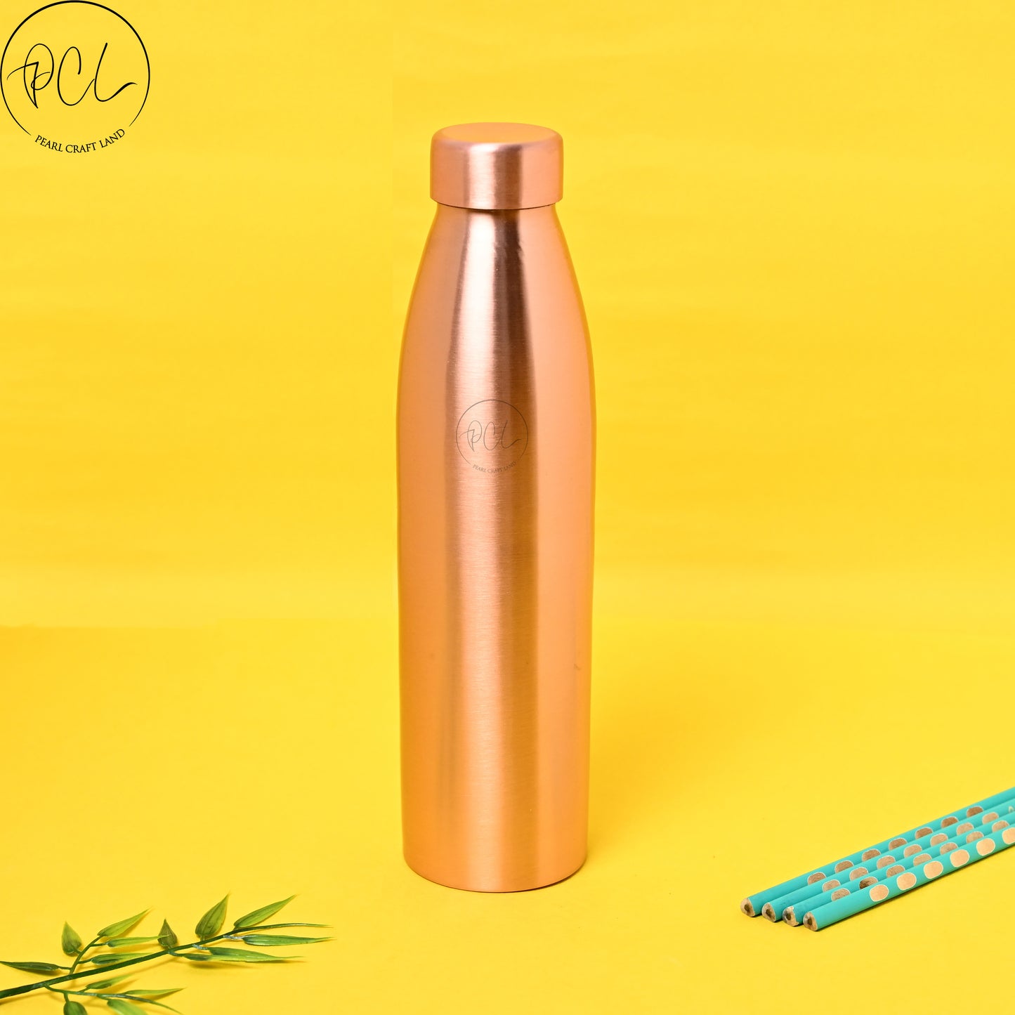 PCL Pure Copper Water Bottle Plain Matt Finished Capacity 1000 ML