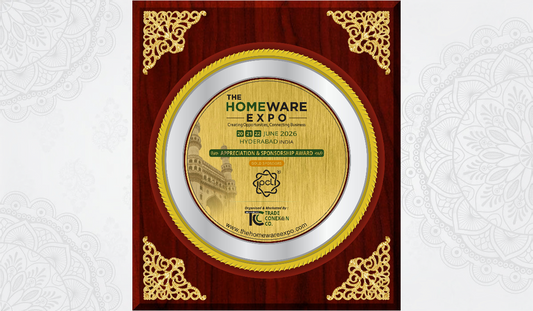 Appreciation & Sponsorship Award - The Homeware Expo 2026, Hyderabad, India