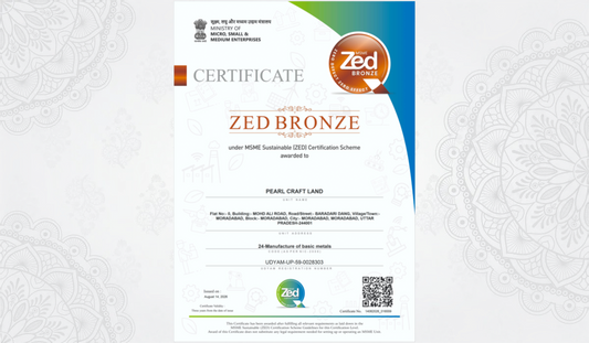 PearlCraftLand Achieves ZED Bronze Certification