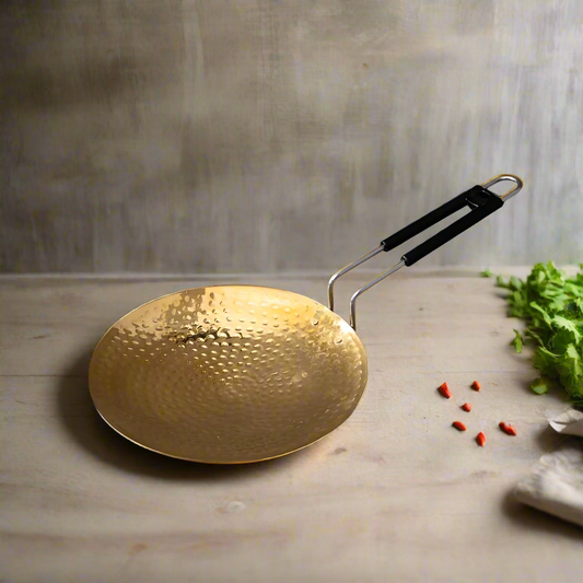10" Heavy Gauge Brass Rotti Tawa / Chapaati Tawa