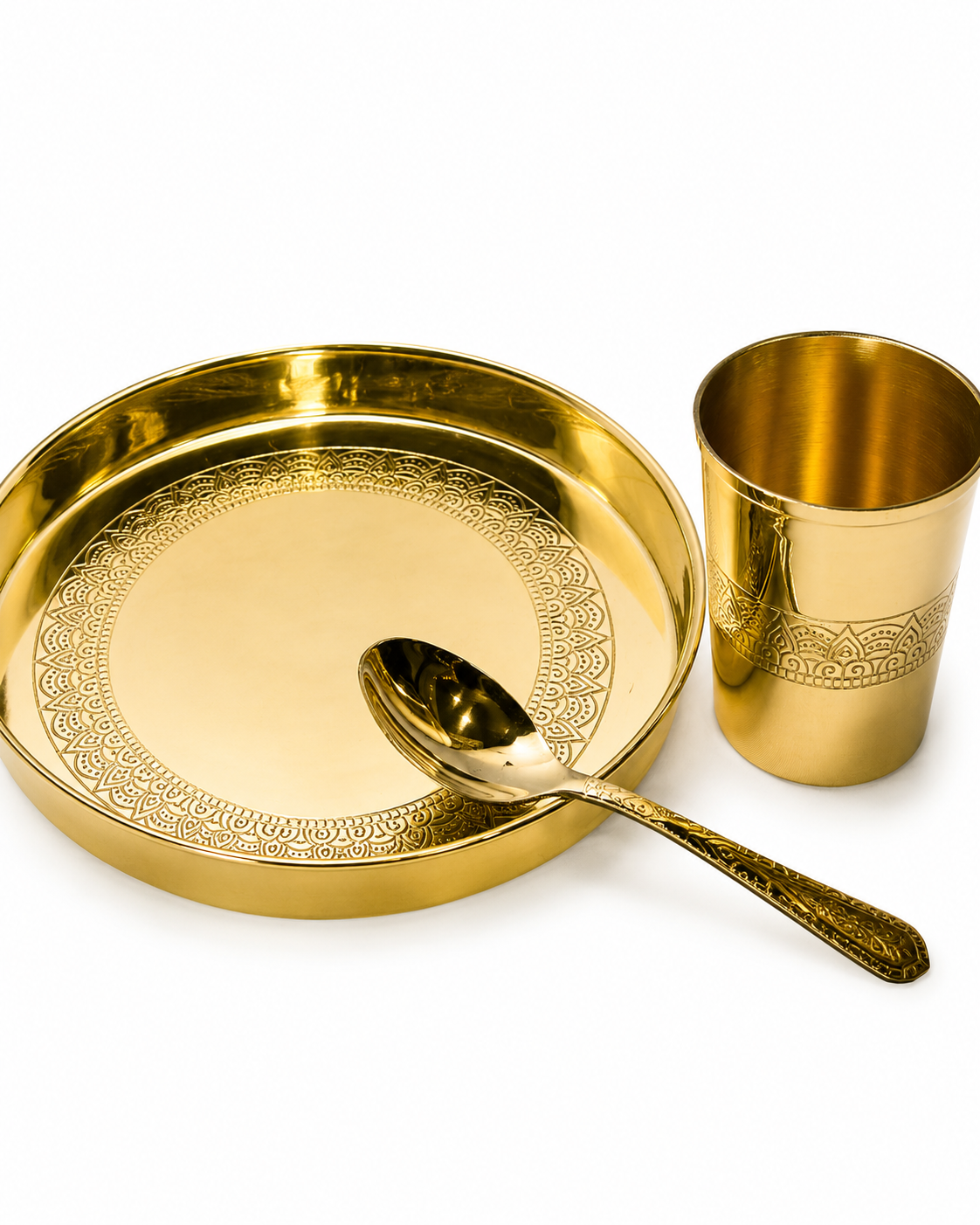 Handcrafted Pure Brass Bhojan Thali| Traditional Indian Dining