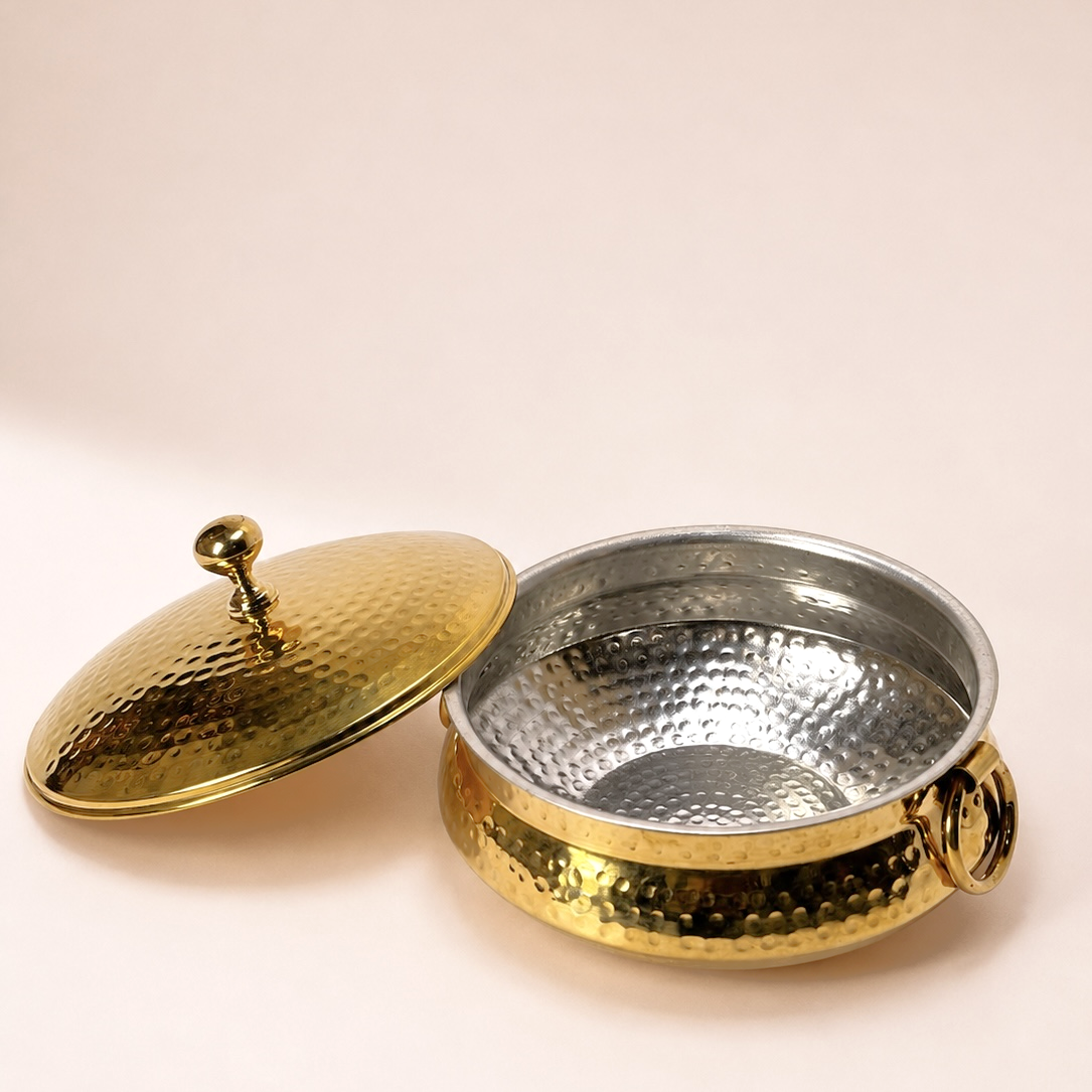 Handcrafted Brass Lagan Handi – Timeless Elegance for Every Feast