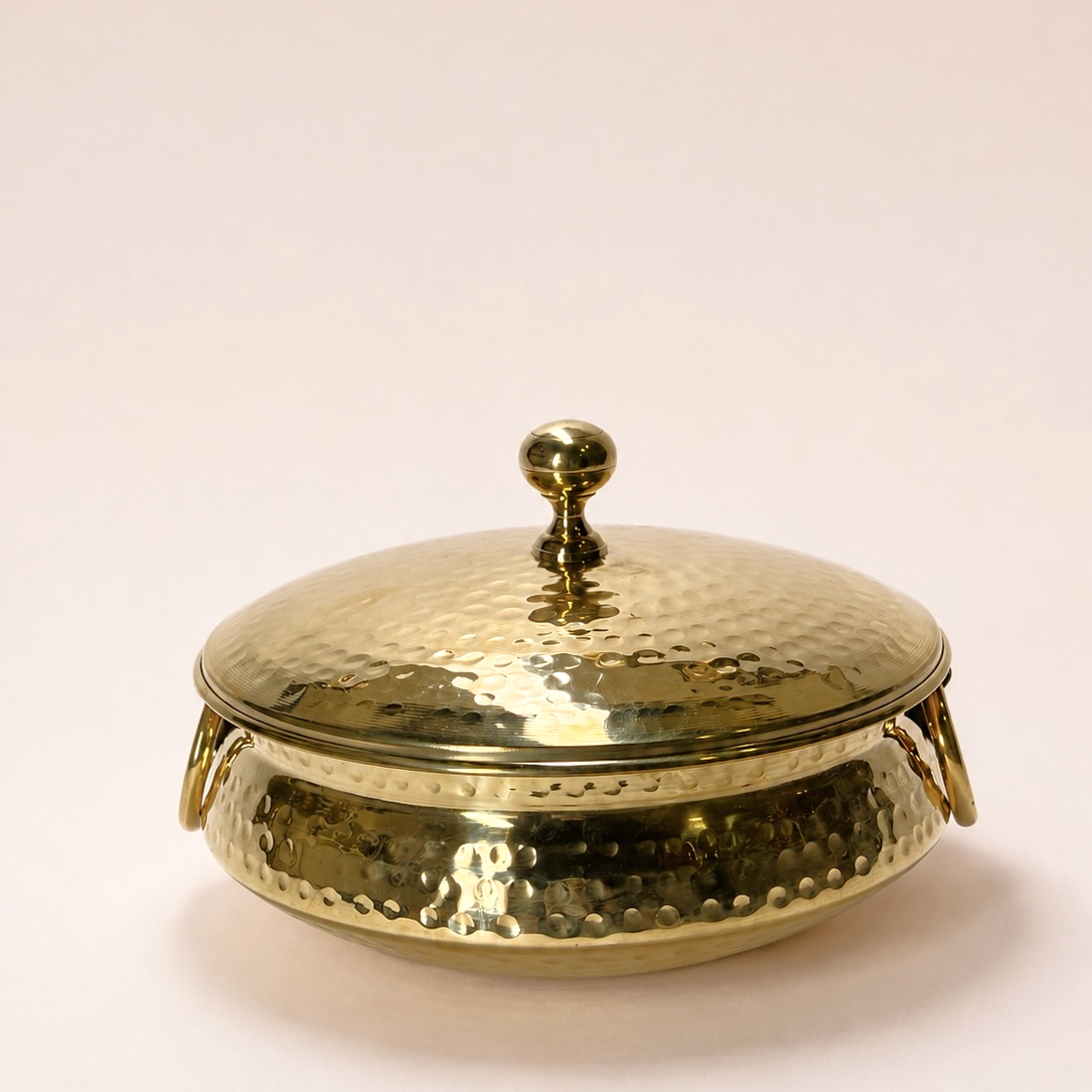 Handcrafted Brass Lagan Handi – Timeless Elegance for Every Feast