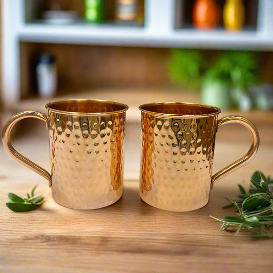 Hammered Copper Mug 