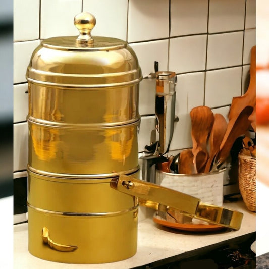 PCL Brass Tiffin Box With Kalai
