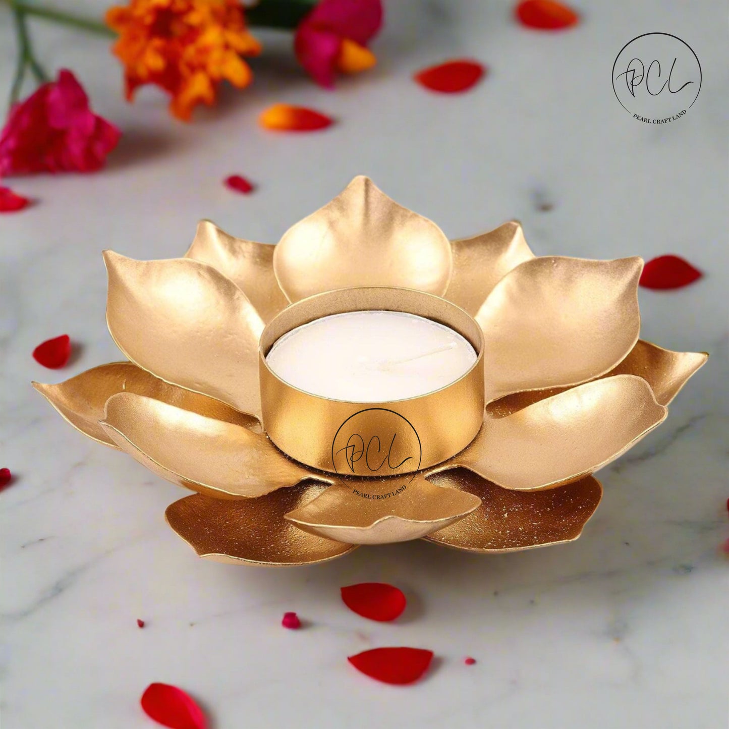 Lotus Diya For Diwali with Tea light holder Diwali Special