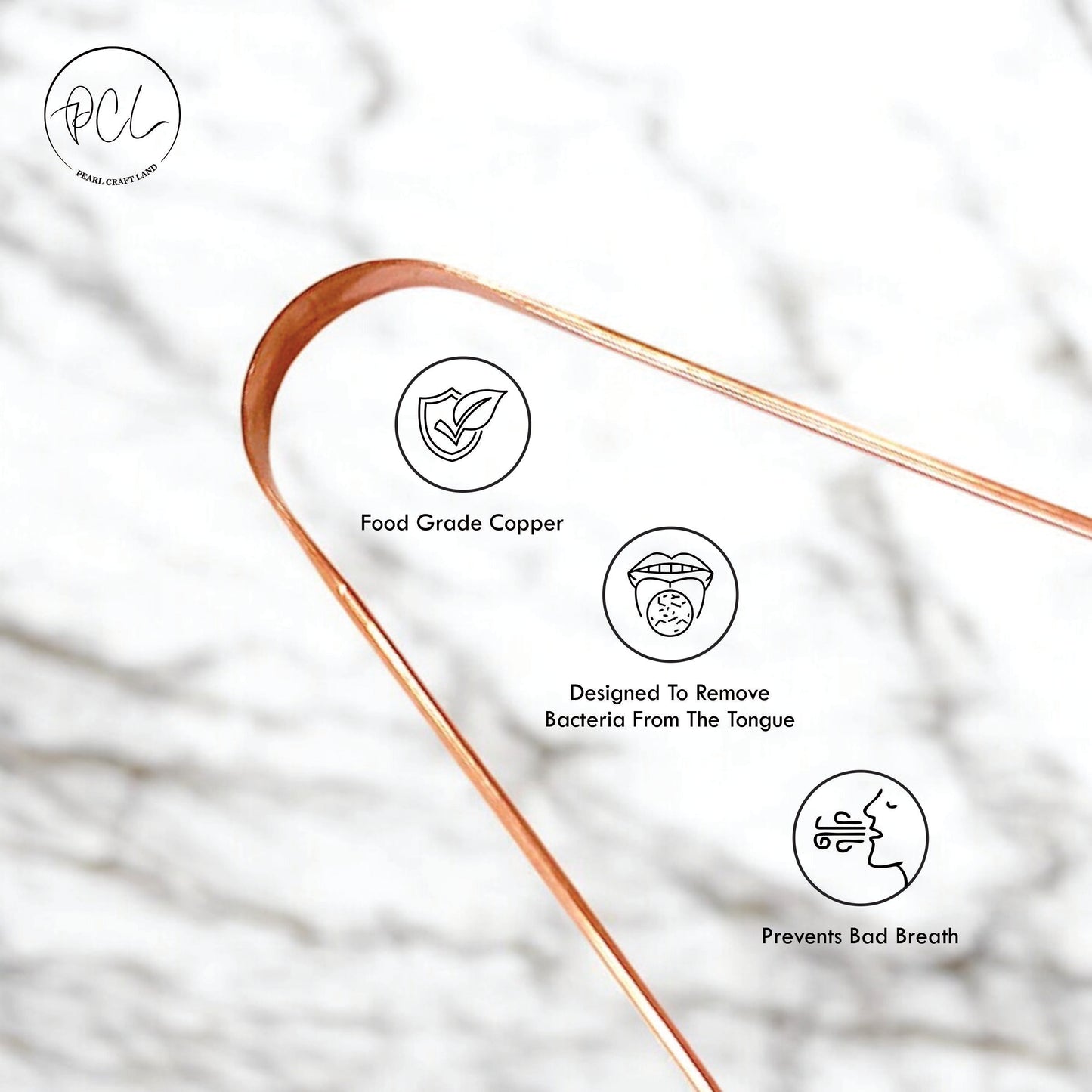 Pure Copper Tongue Cleaner Set of 2