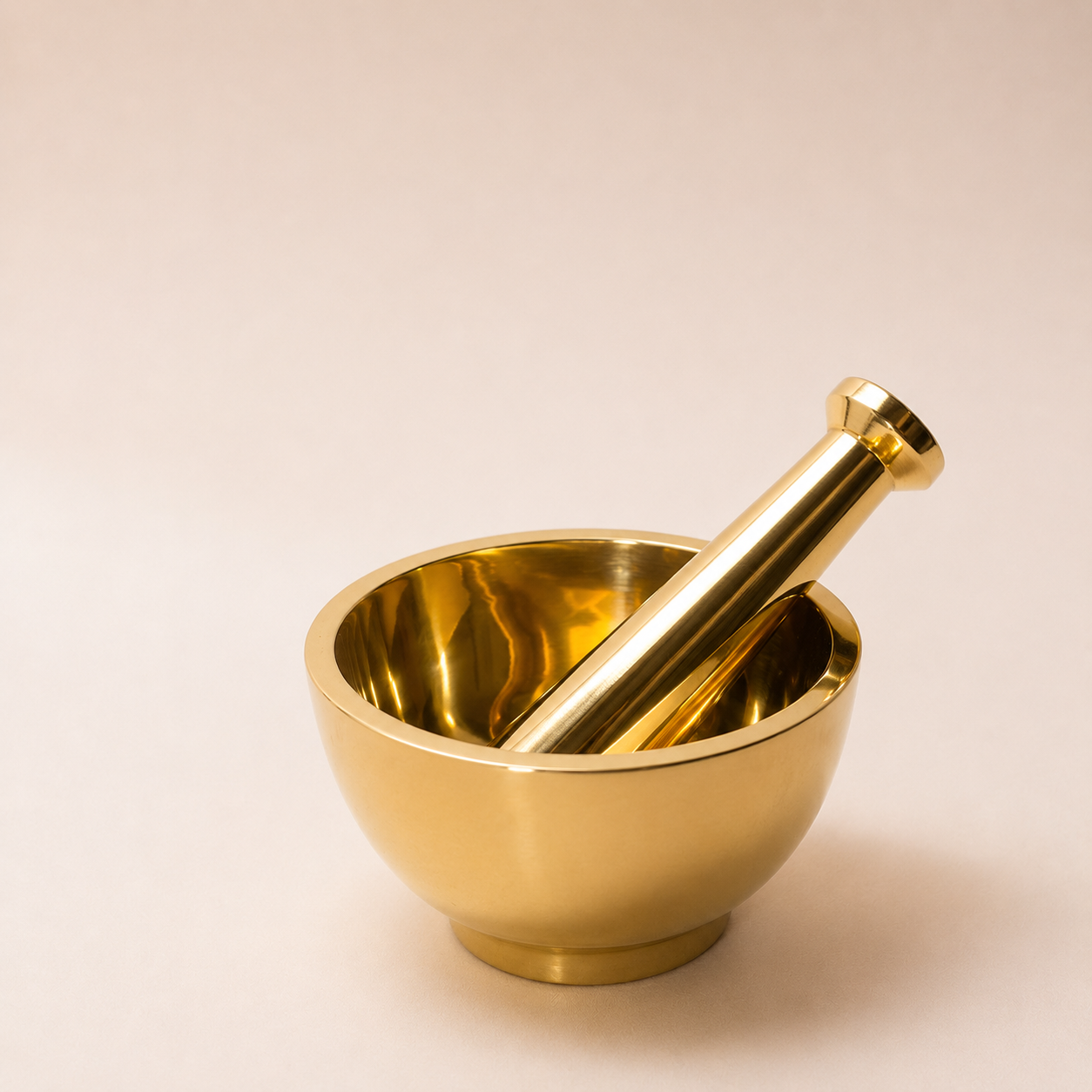 Handcrafted Solid Brass Mortar & Pestle Set (Kharal) | Spice Grinder